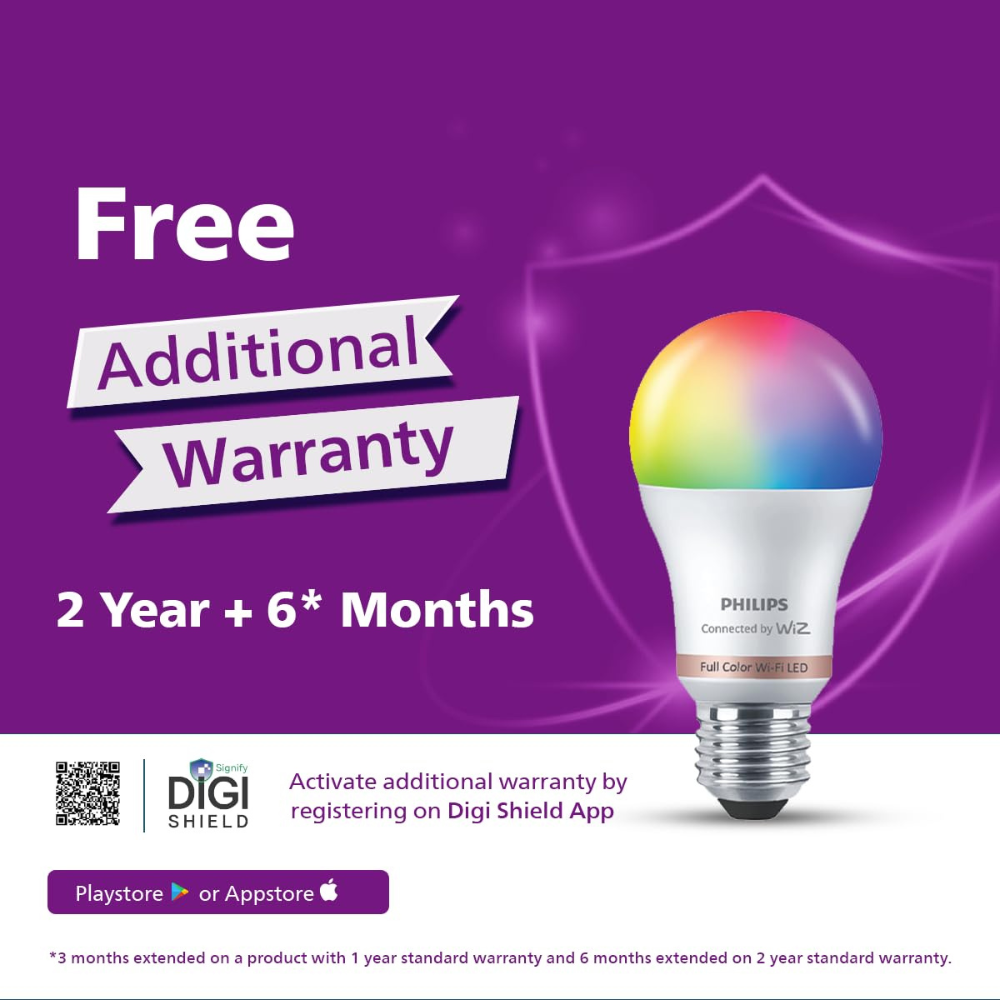 PHILIPS WiZ 10W E27 Wi-Fi & Bluetooth LED Smart Bulb with Music Sync